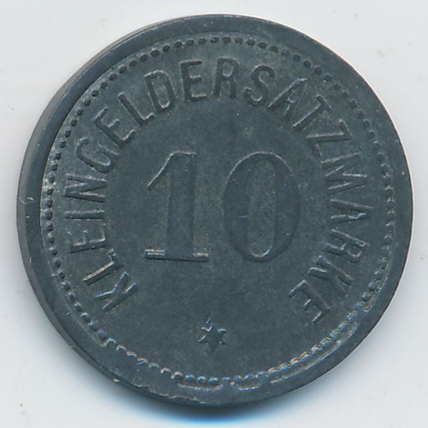 Дармштадт., 10 пфеннигов (1919 г.)