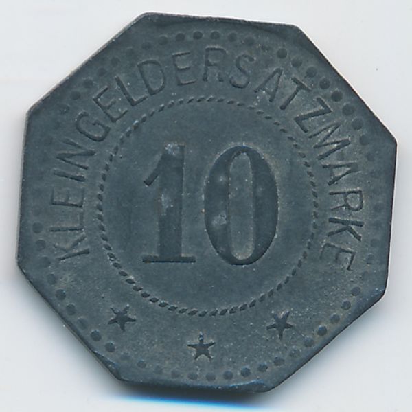 Фленсбург., 10 пфеннигов (1917 г.)
