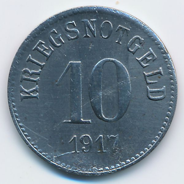 Фюрт., 10 пфеннигов (1917 г.)