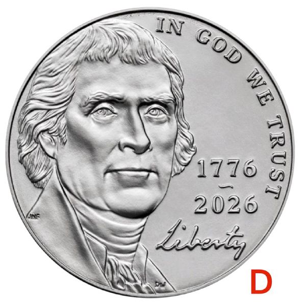 США, 5 центов (2026 г.)