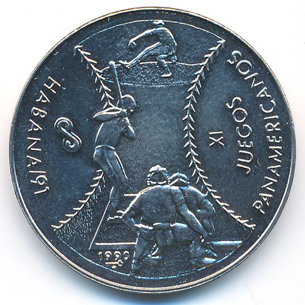 Куба, 1 песо (1990 г.)