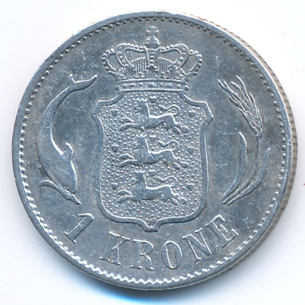 Дания, 1 крона (1875 г.)