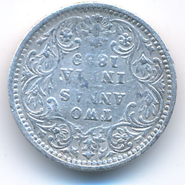 Британская Индия, 2 анны (1889 г.)