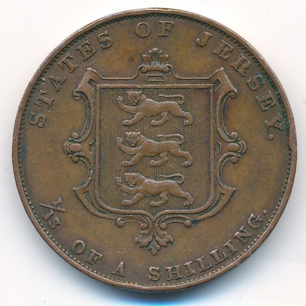 Джерси, 1/13 шиллинга (1858 г.)