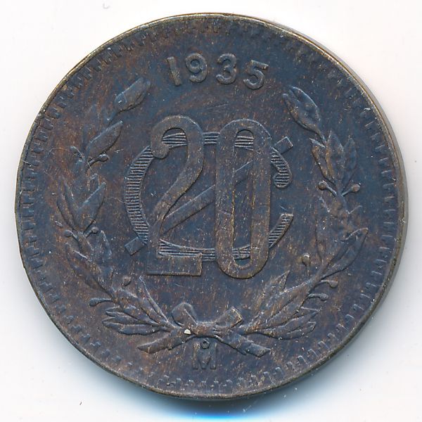Мексика, 20 сентаво (1935 г.)