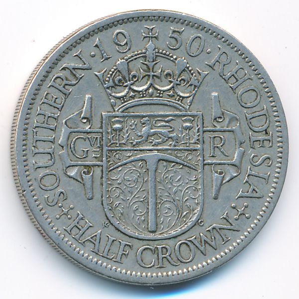 Южная Родезия, 1/2 кроны (1950 г.)
