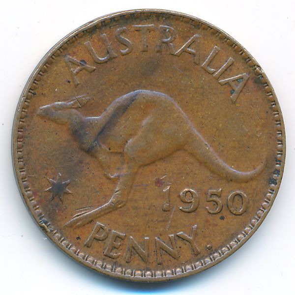 Австралия, 1 пенни (1950 г.)