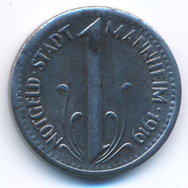 Мангейм., 10 пфеннигов (1919 г.)