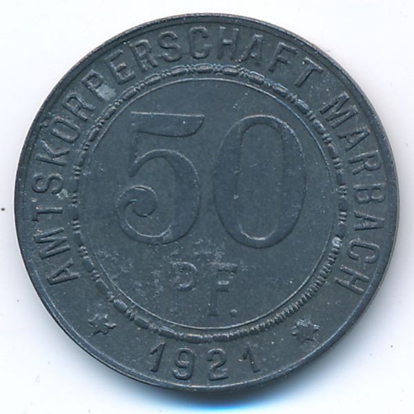 Марбах-на-Неккаре., 50 пфеннигов (1921 г.)