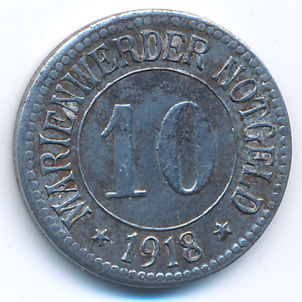 Магдебург., 10 пфеннигов (1921 г.)