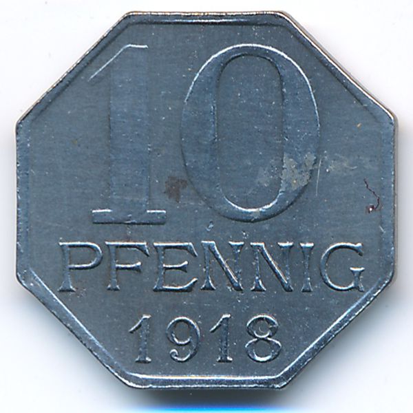 Маульбронн., 10 пфеннигов (1917 г.)