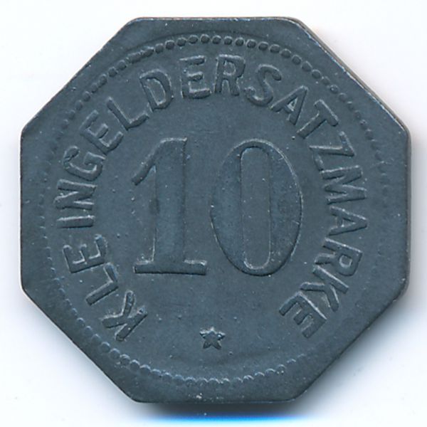 Майнц., 10 пфеннигов (1917 г.)