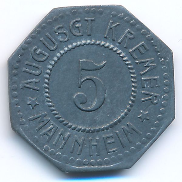 Мангейм., 5 пфеннигов