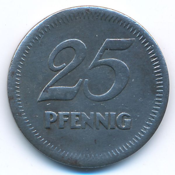 Мангейм., 25 пфеннигов (1919 г.)