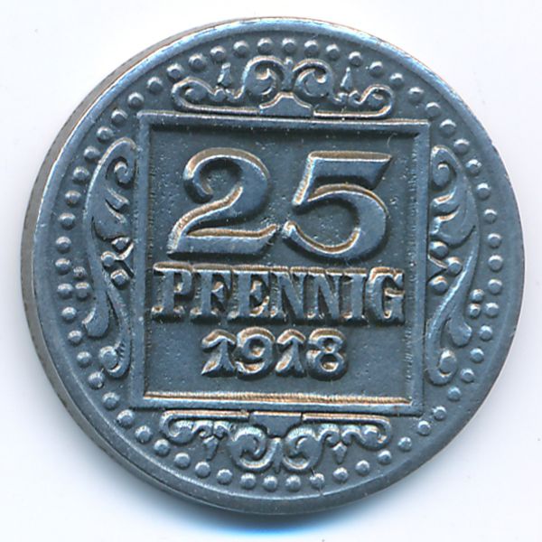 Мюнстер., 25 пфеннигов (1918 г.)