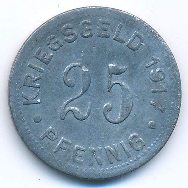 Мюнстер., 25 пфеннигов (1917 г.)