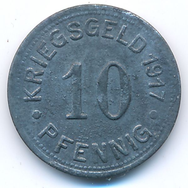 Мюнстер., 10 пфеннигов (1917 г.)