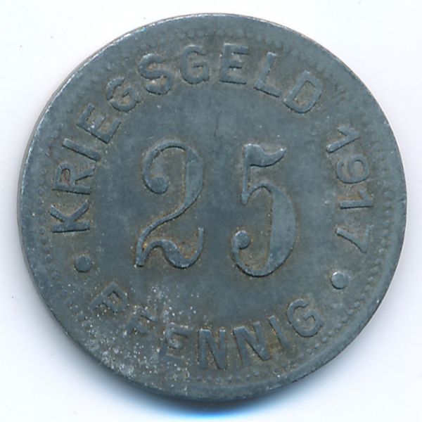 Мюнстер., 25 пфеннигов (1917 г.)