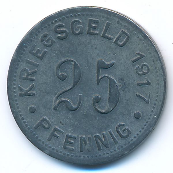 Мюнстер., 25 пфеннигов (1917 г.)
