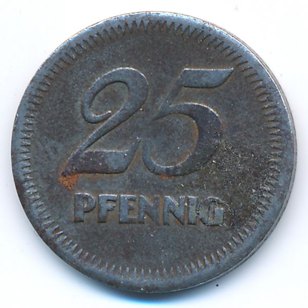 Мангейм., 25 пфеннигов (1919 г.)