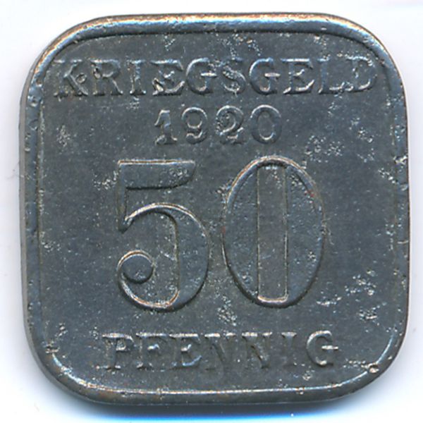 Мюльхайм., 50 пфеннигов (1920 г.)