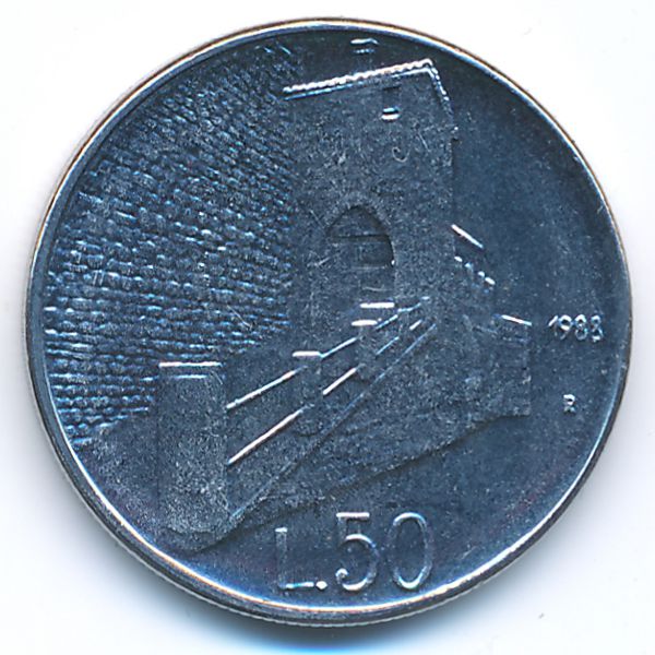 Сан-Марино, 50 лир (1988 г.)