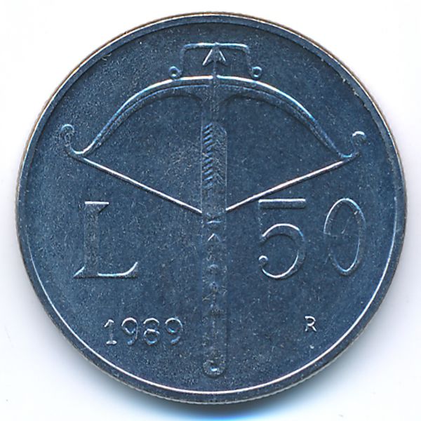 Сан-Марино, 50 лир (1989 г.)