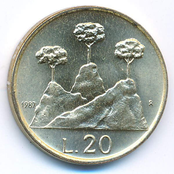 Сан-Марино, 20 лир (1987 г.)