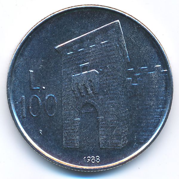 Сан-Марино, 100 лир (1988 г.)