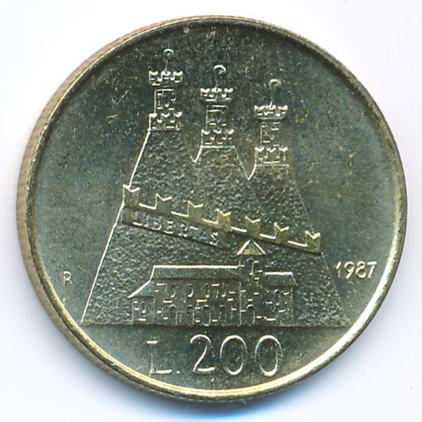 Сан-Марино, 200 лир (1987 г.)
