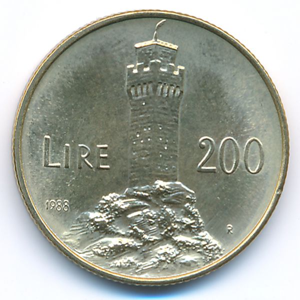 Сан-Марино, 200 лир (1988 г.)