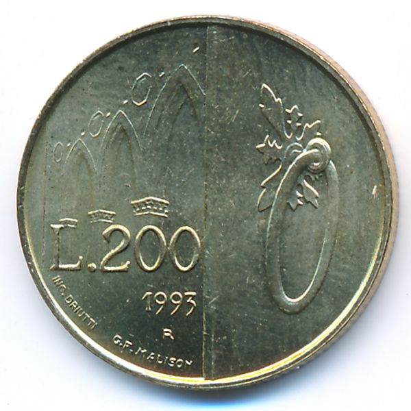 Сан-Марино, 200 лир (1993 г.)