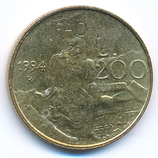Сан-Марино, 200 лир (1994 г.)