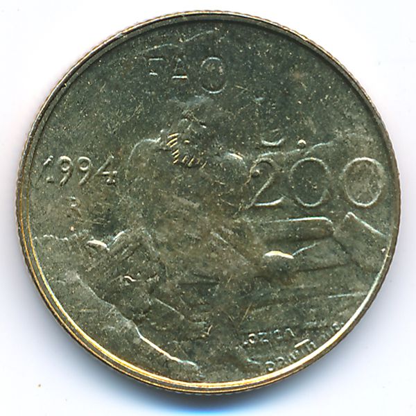 Сан-Марино, 200 лир (1994 г.)