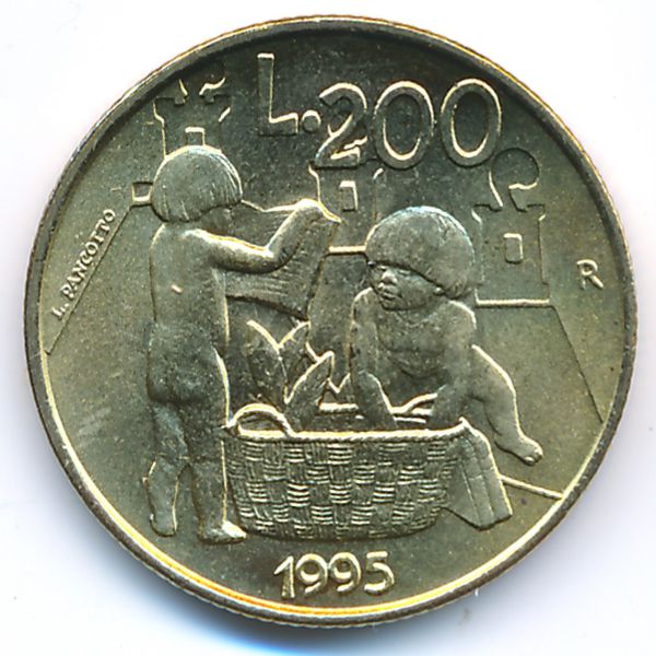 Сан-Марино, 200 лир (1995 г.)