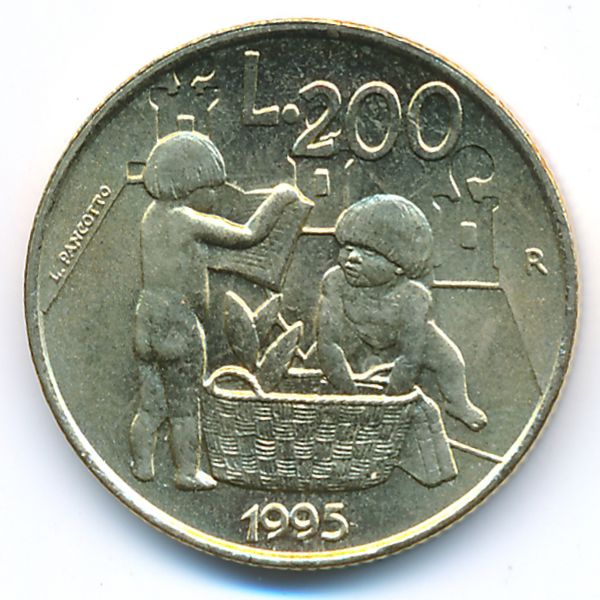 Сан-Марино, 200 лир (1995 г.)