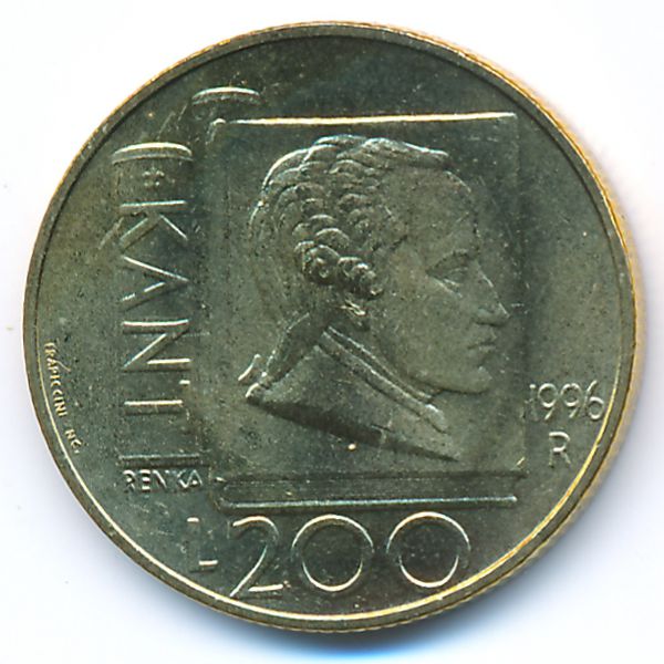 Сан-Марино, 200 лир (1996 г.)