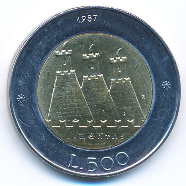 Сан-Марино, 500 лир (1987 г.)