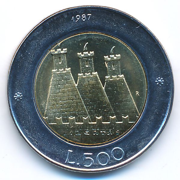 Сан-Марино, 500 лир (1987 г.)