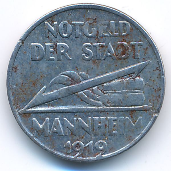 Мангейм., 5 пфеннигов (1919 г.)