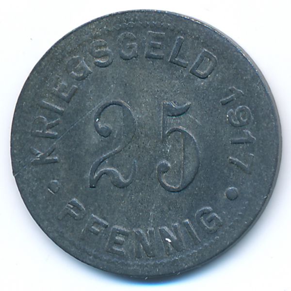 Мюнстер., 25 пфеннигов (1917 г.)