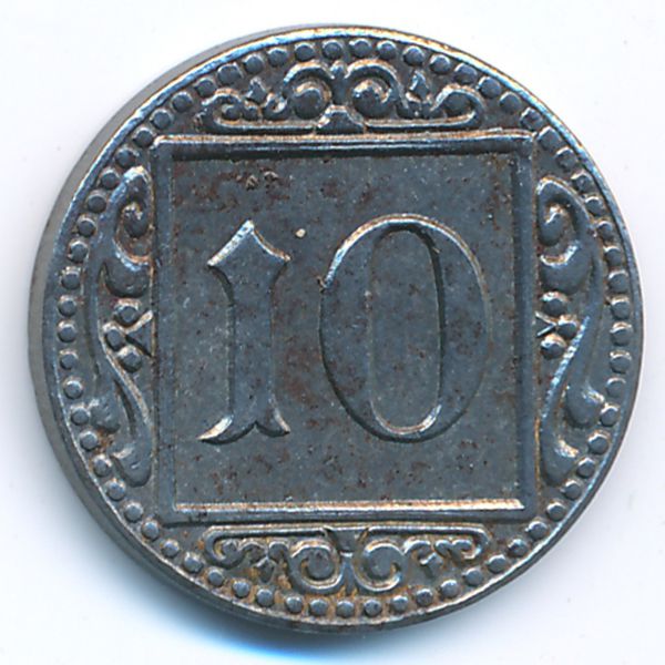 Мюнстер., 10 пфеннигов (1918 г.)