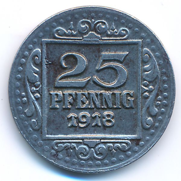 Мюнстер., 25 пфеннигов (1918 г.)