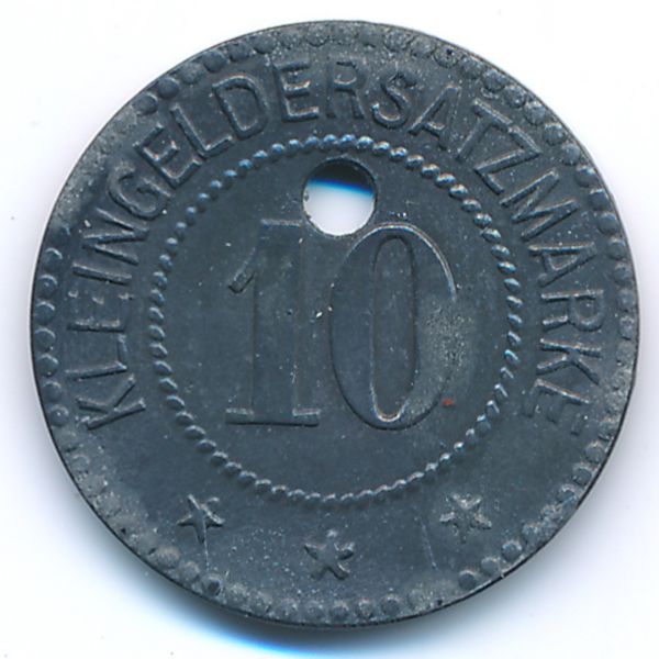Мосбах., 10 пфеннигов (1918 г.)