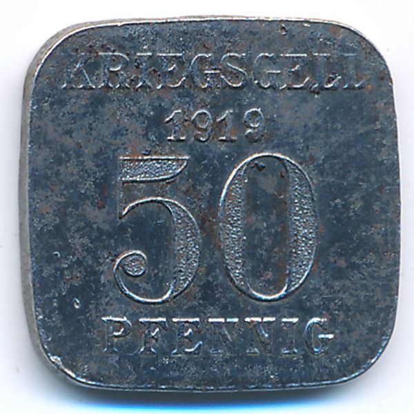 Мюльхайм., 50 пфеннигов (1919 г.)
