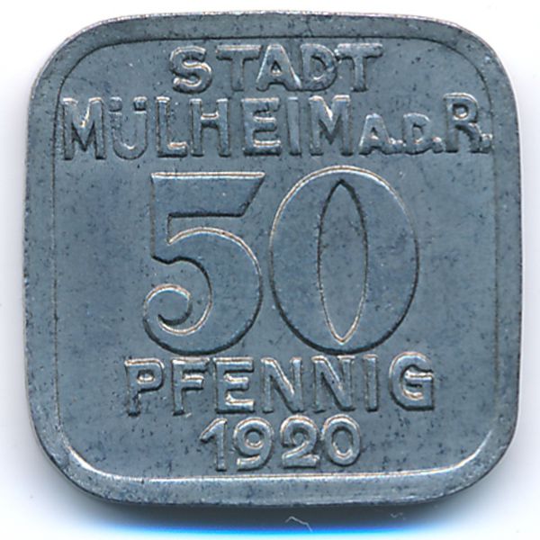 Мюльхайм., 50 пфеннигов (1920 г.)