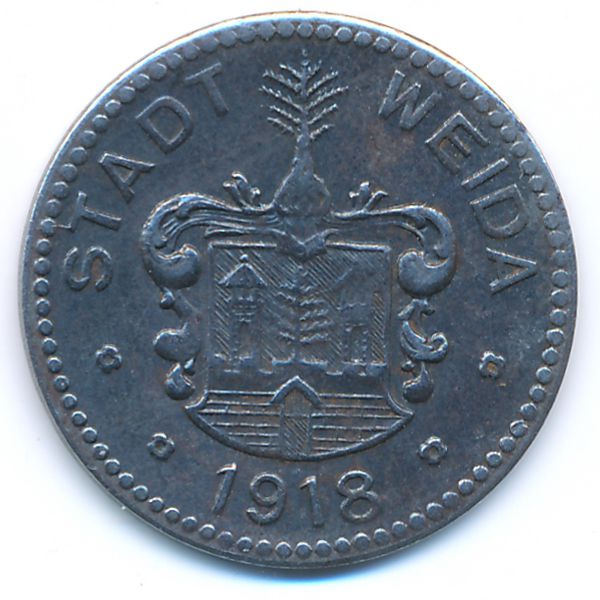 Вайда., 50 пфеннигов (1918 г.)