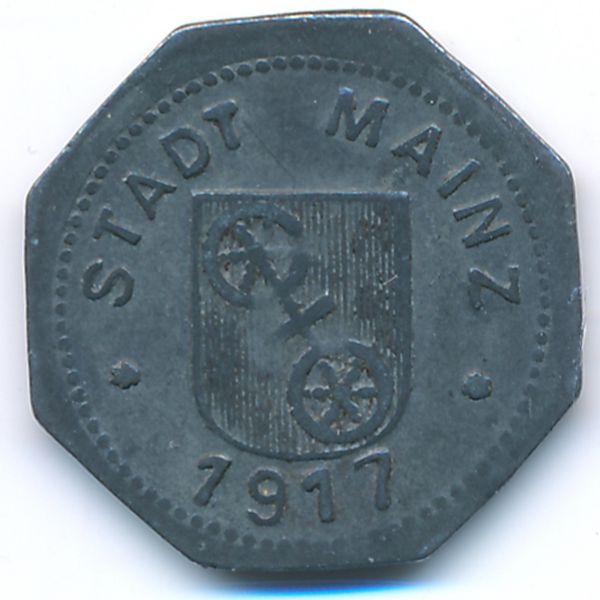 Майнц., 5 пфеннигов (1917 г.)