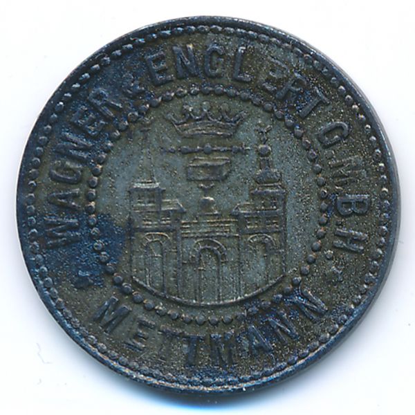 Меттманн., 10 пфеннигов (1918 г.)
