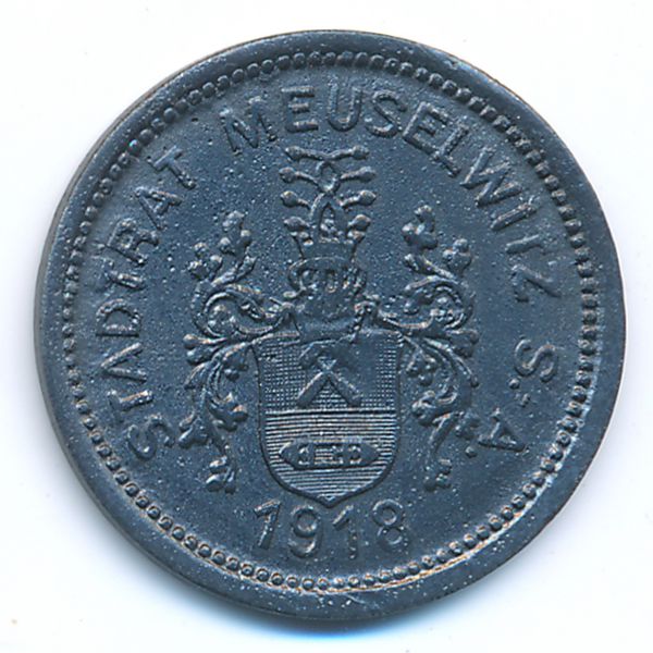 Мойзельвиц., 50 пфеннигов (1918 г.)
